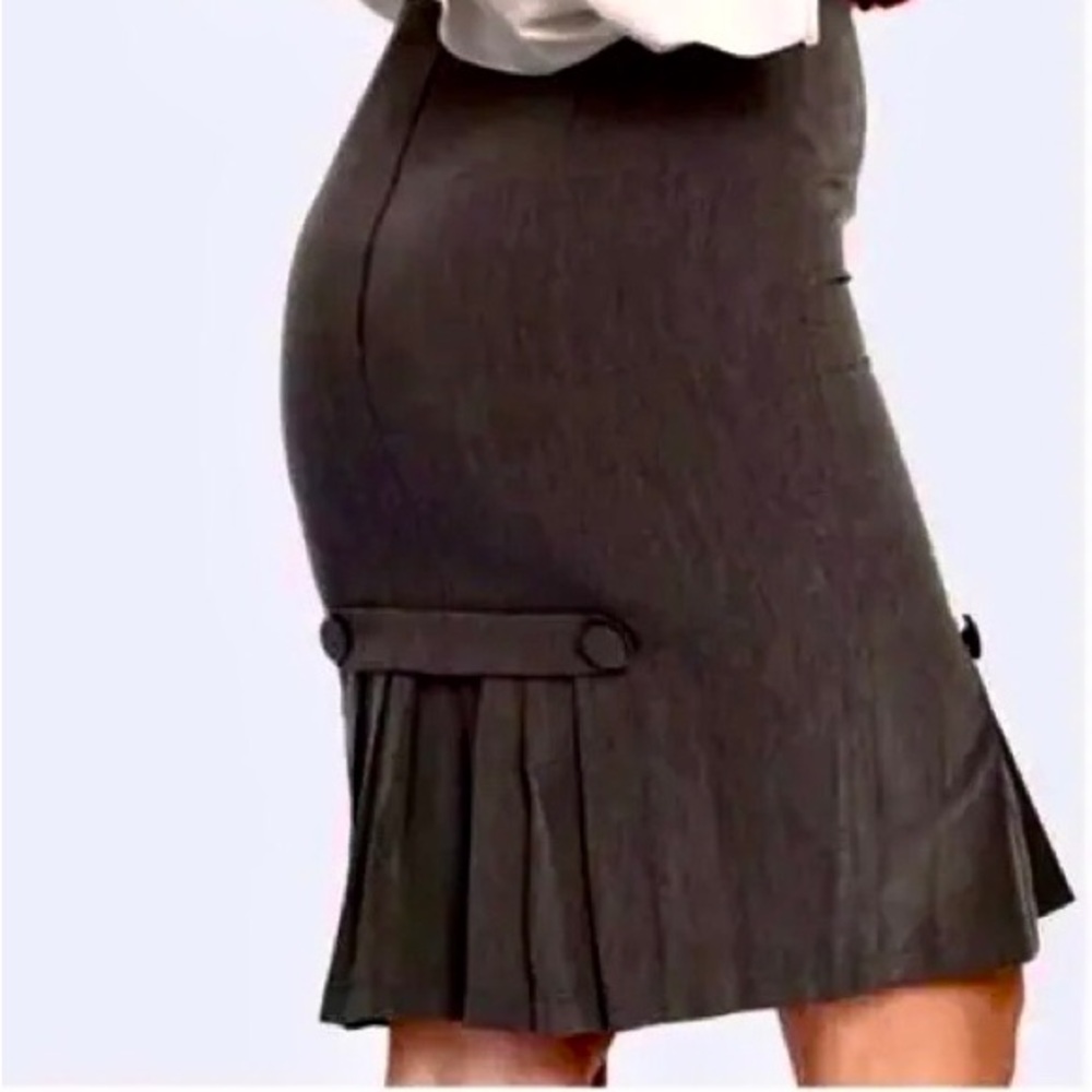 Voodoo Vixen Black Gothic Retro Pinup Pleated Pencil Skirt Modcloth S